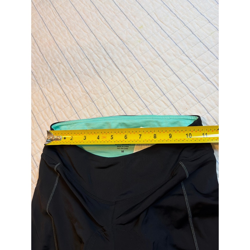 Pearl Izumi Select Women Cycling Shorts Black Mint Green Padded 41211601 Medium - Picture 8 of 10